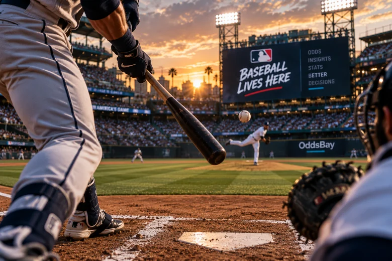Baseball editorial scene illustrating Padres vs. Dodgers Betting Preview game analysis.