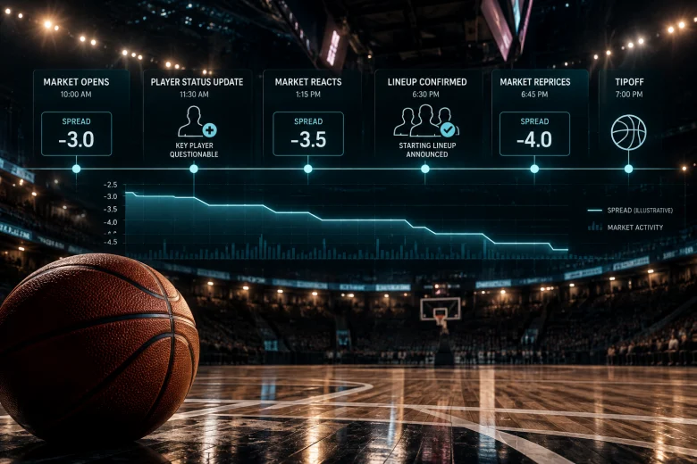 Inside an NBA Line Move: What Happens to the Market When Player Information Changes